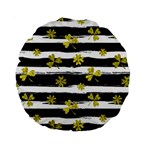 st patricks black white clover Standard 15  Premium Round Cushion 