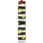 st patricks black white clover Large Book Mark