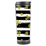 st patricks black white clover Travel Tumbler