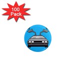 blue Delorean 1  Mini Magnet (100 pack) 