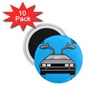 blue Delorean 1.75  Magnet (10 pack) 