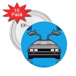 blue Delorean 2.25  Button (10 pack)