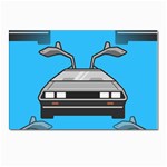 blue Delorean Postcard 4  x 6 