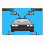 blue Delorean Postcard 5  x 7 