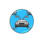 blue Delorean Hat Clip Ball Marker