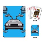 blue Delorean Playing Cards Single Design