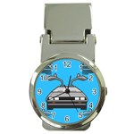 blue Delorean Money Clip Watch