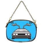 blue Delorean Chain Purse (Two Sides)