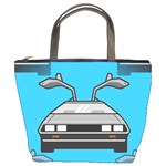 blue Delorean Bucket Bag