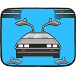 blue Delorean Fleece Blanket (Mini)