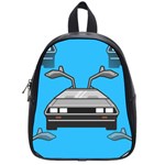 blue Delorean School Bag (Small)