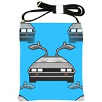 blue Delorean Shoulder Sling Bag