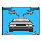 blue Delorean Fleece Blanket (Small)