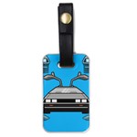 blue Delorean Luggage Tag (one side)