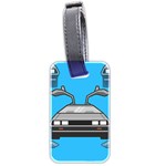 blue Delorean Luggage Tag (two sides)