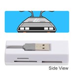 blue Delorean Memory Card Reader (Stick)