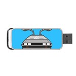 blue Delorean Portable USB Flash (One Side)