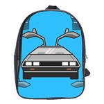 blue Delorean School Bag (XL)