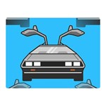 blue Delorean Double Sided Flano Blanket (Mini)