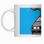 blue Delorean White Mug