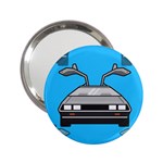 blue Delorean 2.25  Handbag Mirror