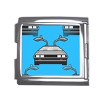 blue Delorean Mega Link Italian Charm (18mm)