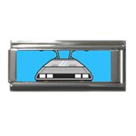 blue Delorean Superlink Italian Charm (9mm)