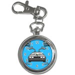 blue Delorean Key Chain Watch