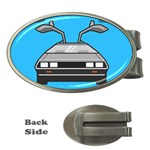 blue Delorean Money Clip (Oval)