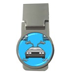 blue Delorean Money Clip (Round)