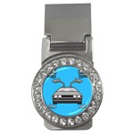 blue Delorean Money Clip (CZ)