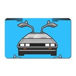 blue Delorean Magnet (Rectangular)