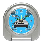 blue Delorean Travel Alarm Clock