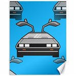 blue Delorean Canvas 12  x 16 