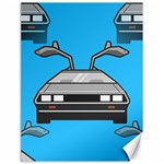 blue Delorean Canvas 18  x 24 