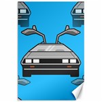 blue Delorean Canvas 24  x 36 