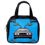 blue Delorean Classic Handbag (One Side)