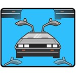 blue Delorean Fleece Blanket (Medium)