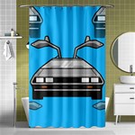 blue Delorean Shower Curtain 48  x 72  (Small)