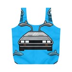 blue Delorean Full Print Recycle Bag (M)