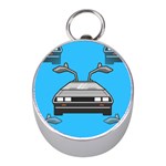 blue Delorean Silver Compass (Mini)