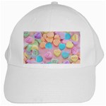 valentines candy hearts White Cap