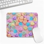 valentines candy hearts Small Mousepad