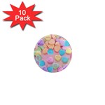 valentines candy hearts 1  Mini Magnet (10 pack) 