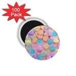 valentines candy hearts 1.75  Magnet (100 pack) 