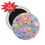 valentines candy hearts 2.25  Magnet (10 pack)