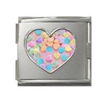 valentines candy hearts Mega Link Heart Italian Charm (18mm)