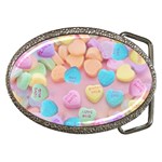 valentines candy hearts Belt Buckle