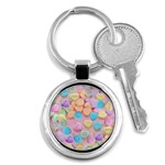 valentines candy hearts Key Chain (Round)