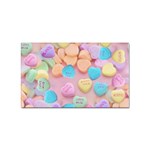 valentines candy hearts Sticker (Rectangular)